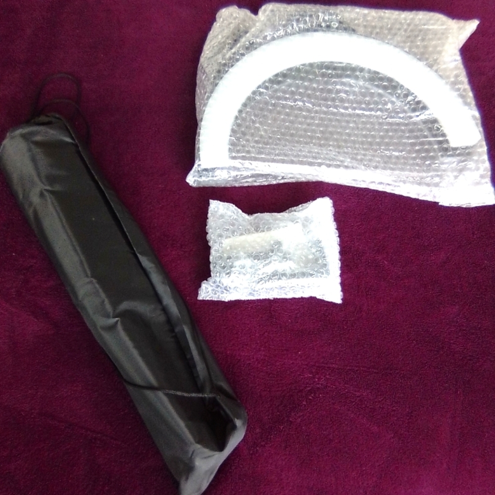 NWT White LED Ring Light with Black Tripod